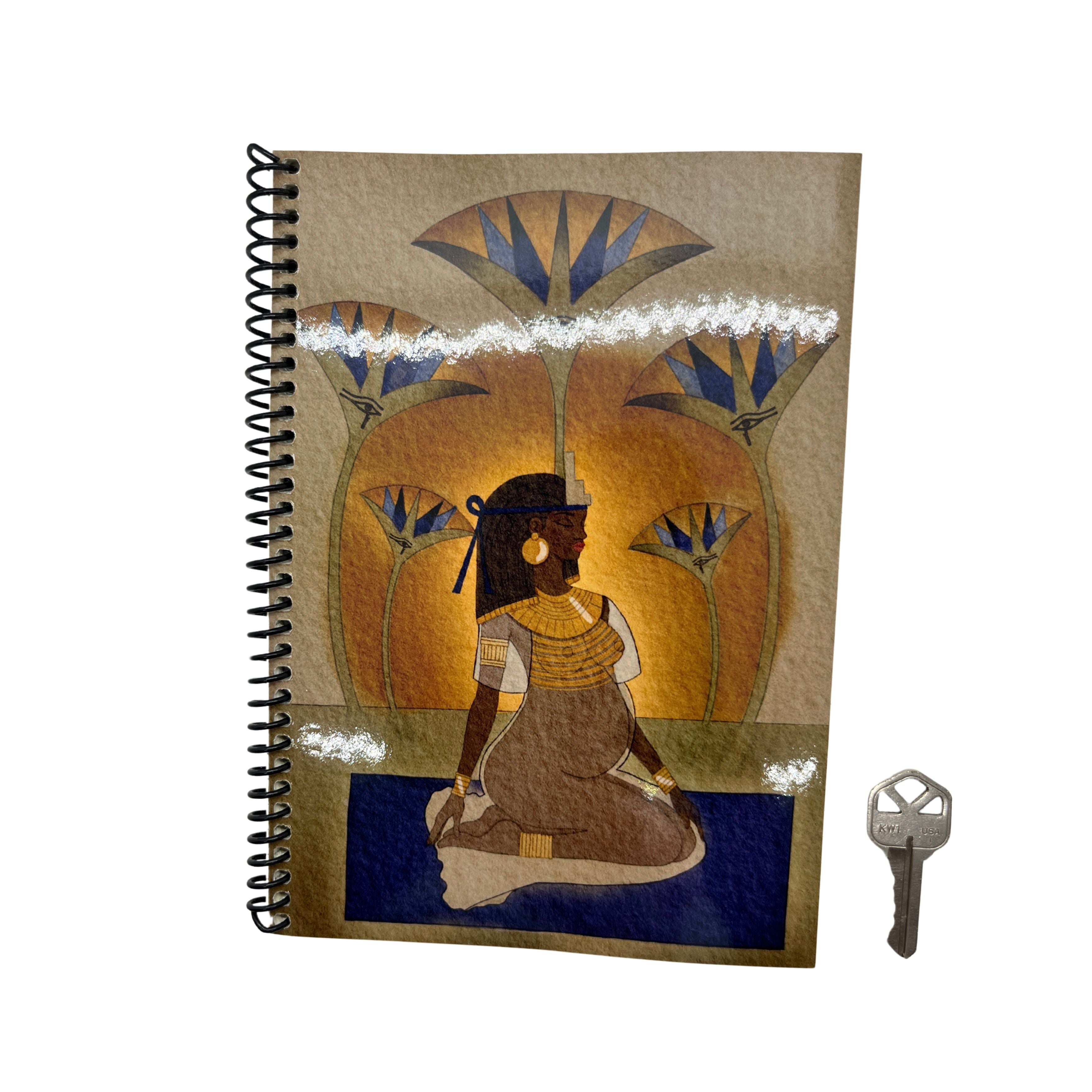 Fertile Lotus Spiral Bound Journal